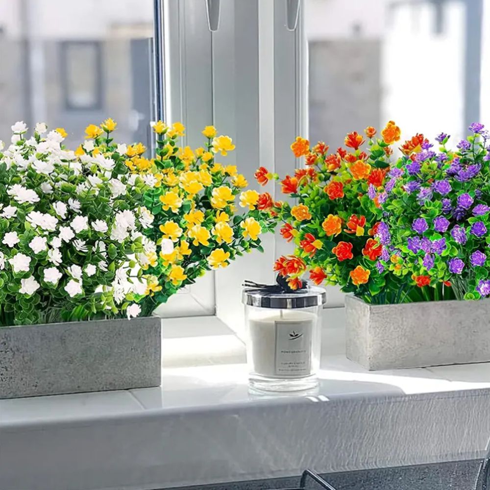 3/6 pçs planta artificial flor - Plant Parent Gifts avaliação e preço