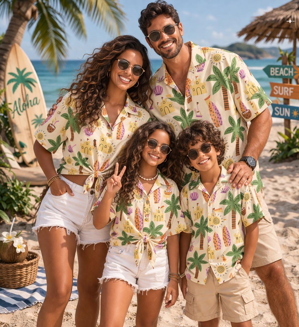Camisa Infantil Havaiana com E - Plant Parents avaliação e preço