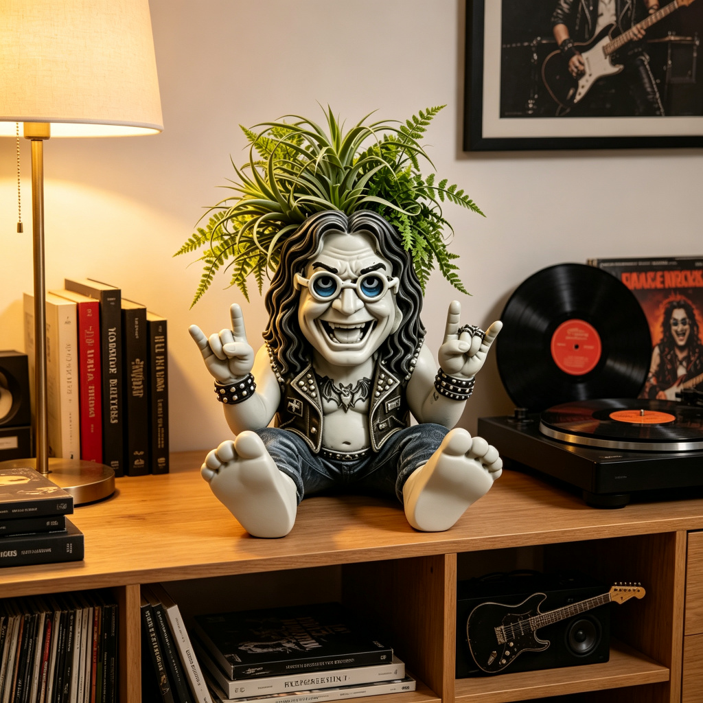 Vaso de Resina Ozzy Osbourne P - Plant Parents avaliação e preço