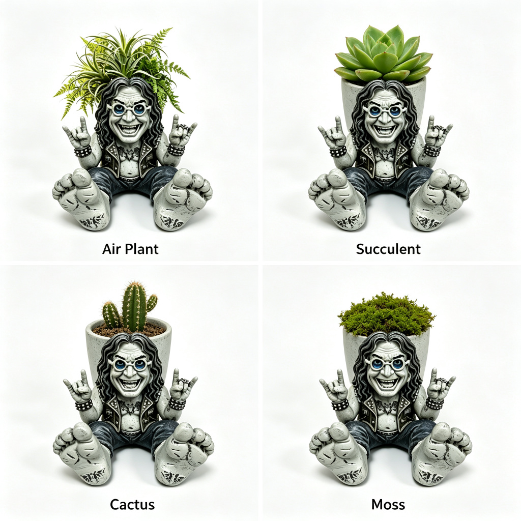 Vaso de Resina Ozzy Osbourne P - Plant Parents avaliação e preço